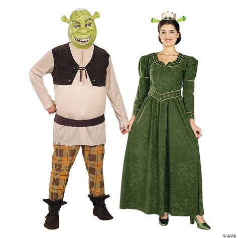 Adult's Shrek & Princess Fiona Couples Costumes