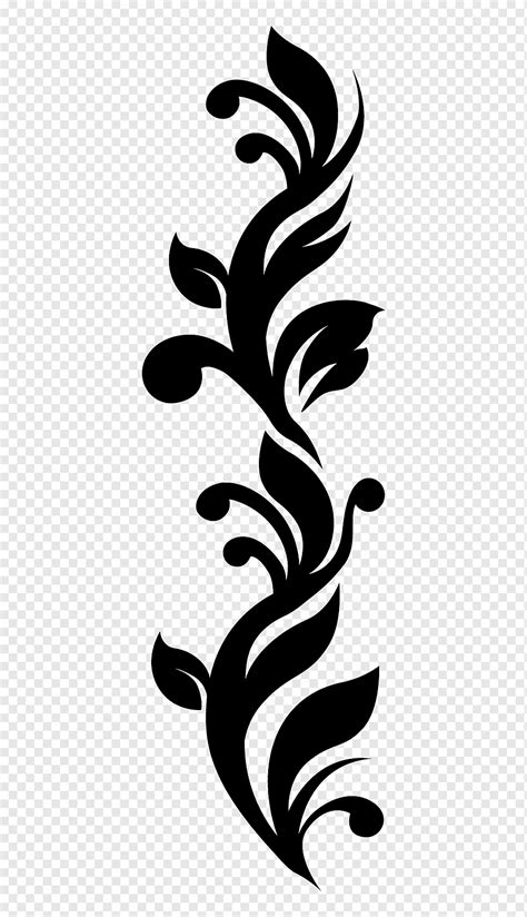 Sticker Decal, batik, leaf, logo, monochrome png | PNGWing