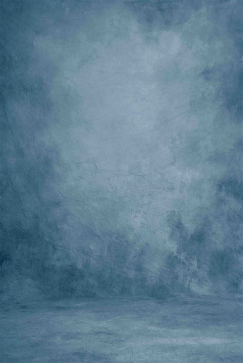 Printed Old Master Deep Pale Blue Abstract Lighter In Center Backdrop ...