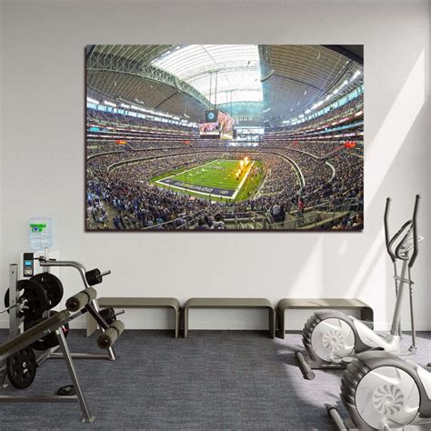 Dallas Cowboys Stadium Wall Art AT&T Stadium Canvas American Football ...