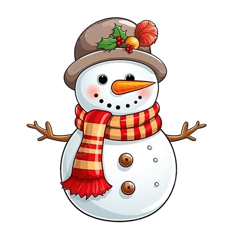 Christmas Snowman Cartoon Character, Christmas Clipart, Snowman Clipart, Cartoon Clipart PNG ...