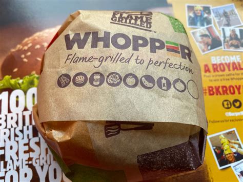 Burger King Whopper - Burger Price, Review & Calories - UK 2019