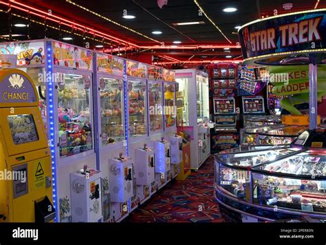 Interior views of an amusement arcade.- UK Stock Photo - Alamy