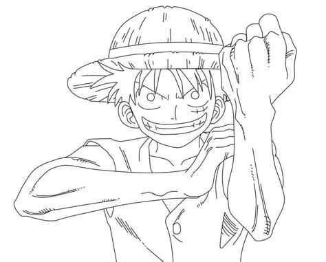 Coloriage One Piece Luffy - télécharger et imprimer gratuit sur ColoriageEnfant.Com