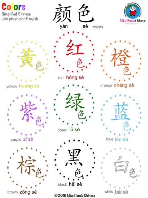 Chinese Colors: Teach Kids Chinese - Bilingual Kidspot