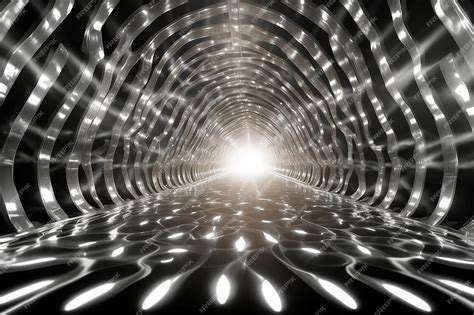 Premium AI Image | Light tunnel background