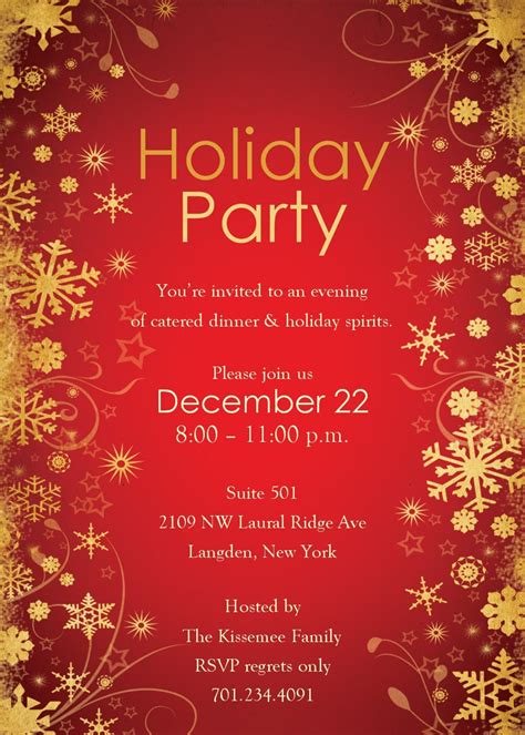 Christmas Party Invitation Template