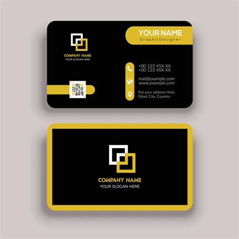 Round Business Card Template 25947490 Vector Art at Vecteezy