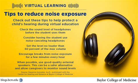 Virtual learning: Tips to reduce noise exposure