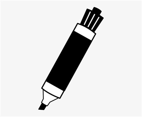 Marker Clipart Black And White Clip Art Library - Riset