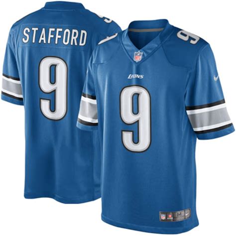 Nike Matthew Stafford Detroit Lions Light Blue Team Color Limited Jersey