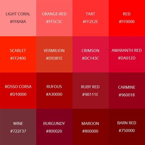 Graphic Design Archives • Colors Explained | Shades of red color, Red ...