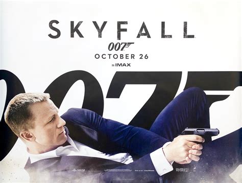 Original James Bond: Skyfall Movie Poster - 007 - Daniel Craig - Action