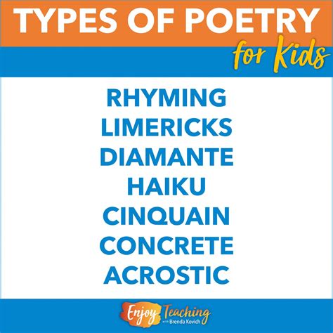 What Are All The Types Of Poetry - Infoupdate.org