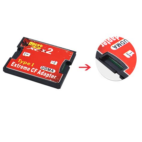 Dual Slot Micro SD to CF Card Adapter to Compact Flash CF Type 1 Converter AU | eBay