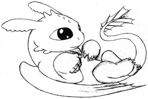 Cute Night Fury Toothless Coloring Pages - Thekidsworksheet