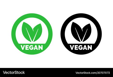 Simple Vegetarian Label Vector Material My Free Photoshop World