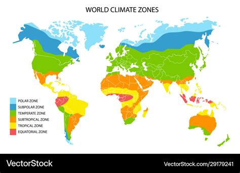 World Climate Regions Map