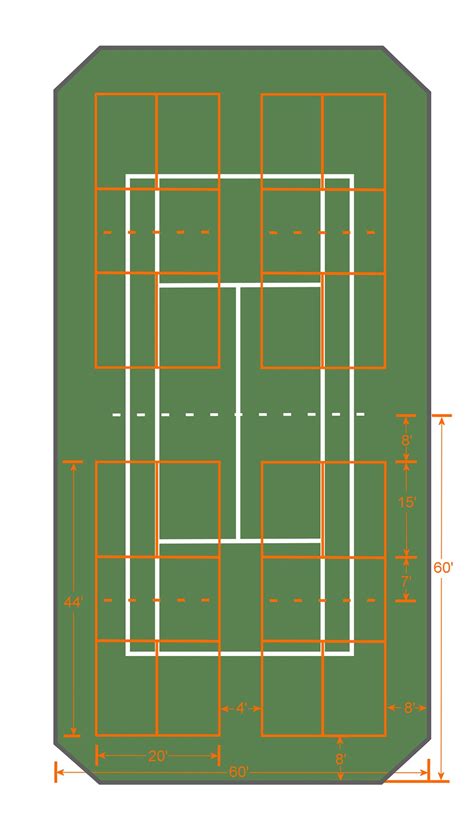 Pickleball Court Layout And Designs