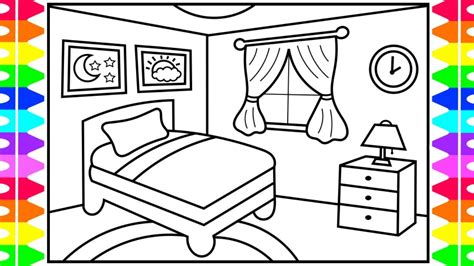 Bedroom Coloring Pages For Kids Original high quality colouring pages ...