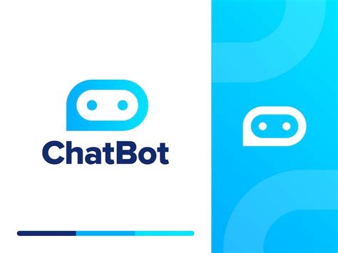 Premium Vector | Chat Bot vector logo design concept