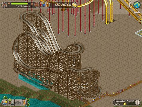 The new Wooden Roller Coaster design made today. : rct