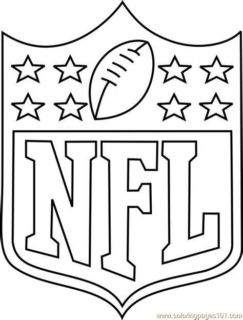 NFL Logo Coloring Page - Free NFL Coloring Pages : ColoringPages101.com