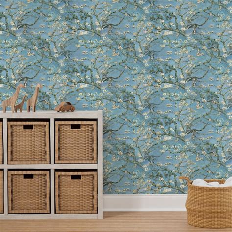 Vincent van Gogh ~ Branches of an Almond Wallpaper | Spoonflower