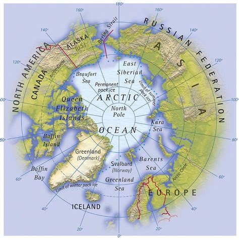 Map of Arctic, Arctic Map, Arctic Political Map ~ mapcove