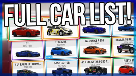 Forza horizon 4 car list prices - caqwebuddies