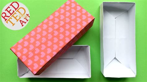 Origami ideas: Origami Box With Hinged Lid Instructions