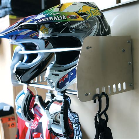 Ballards NEW MX Road Enduro Motorcycle Alloy Helmet Storage & Gear Rack Holder | eBay