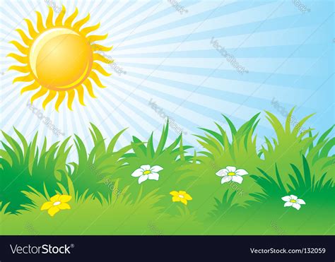 Sunny day background Royalty Free Vector Image