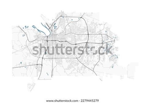 Montgomery Alabama Map Detailed Map Montgomery Stock Vector (Royalty Free) 2279445279 | Shutterstock