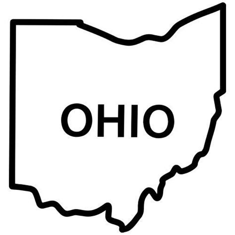 Ohio State Outline - ClipArt Best