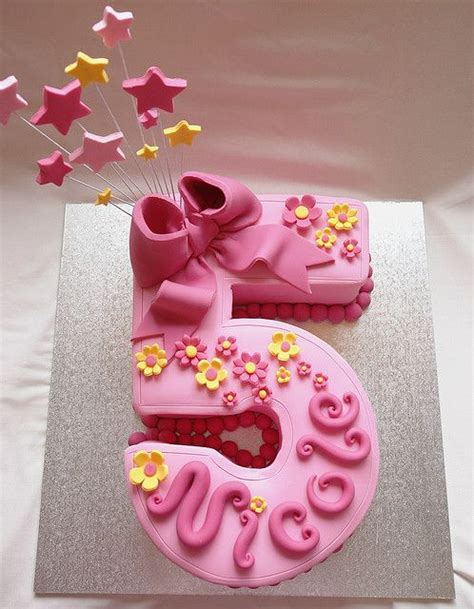 number 5 birthday cake designs - charliechaplinartillustration