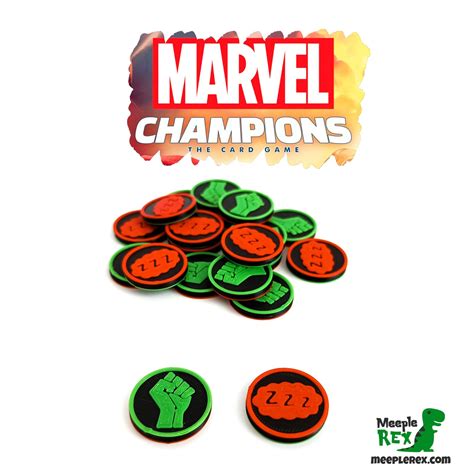 Fichas Agotado/Preparado y Tokens de Estado - MeepleRex