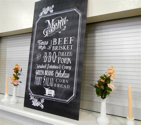 Chalkboard Wedding Menu {free template} - Mrs. Fancee