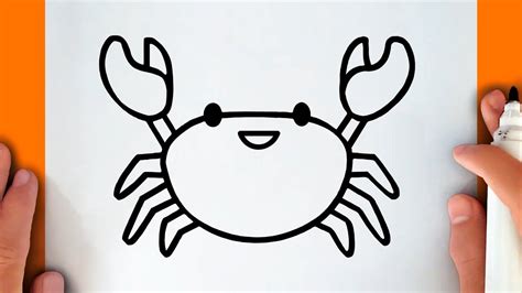 Cartoon Cute Crab Drawing - How to draw a cartoon crab easy step by step for kids. - akubudakkkb3