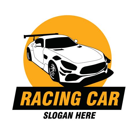 high speed car race black and white vector design 17007019 Vector Art ...