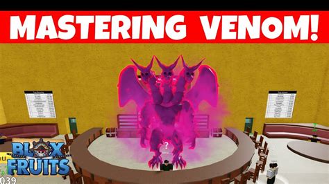 Mastering Venom (unlocking all moves Venom Fruit) Boss Fights Blox ...