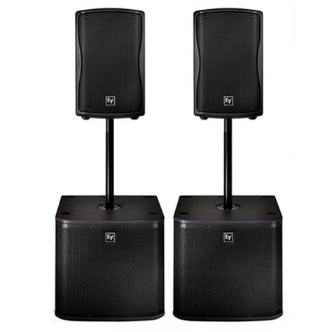 Electro-Voice ZxA1-90B Speakers & ZxA1-SUB Subs Package | GetInTheMix