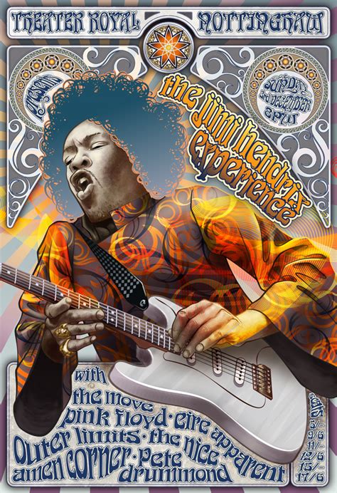 scAtterBrain: Jimi Hendrix Concert Poster