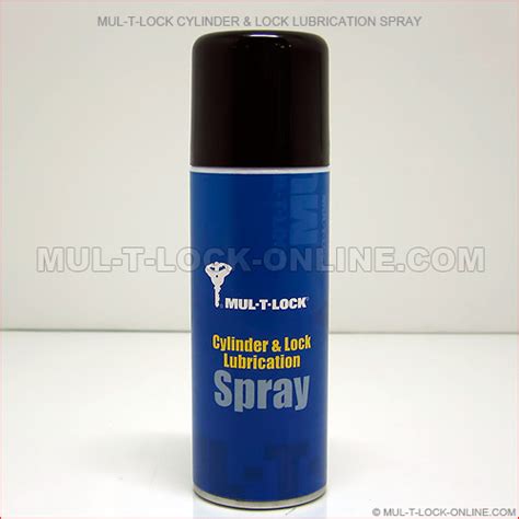 MUL-T-LOCK Cylinder & Lock Lubrication Spray @ MUL-T-LOCK-ONLINE.COM