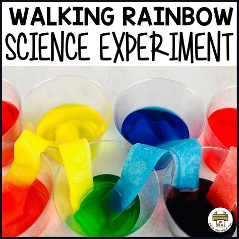 Walking Rainbow Science Experiment - Pre-K Printable Fun