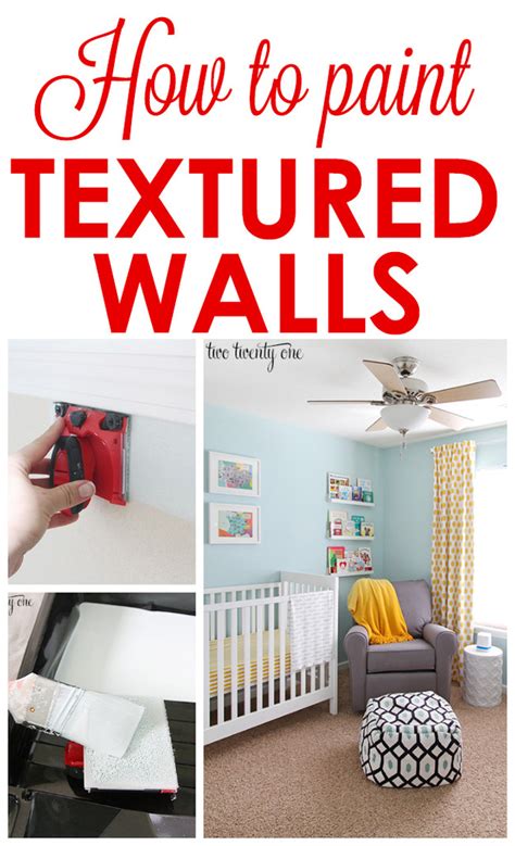 How To Paint Textured Walls