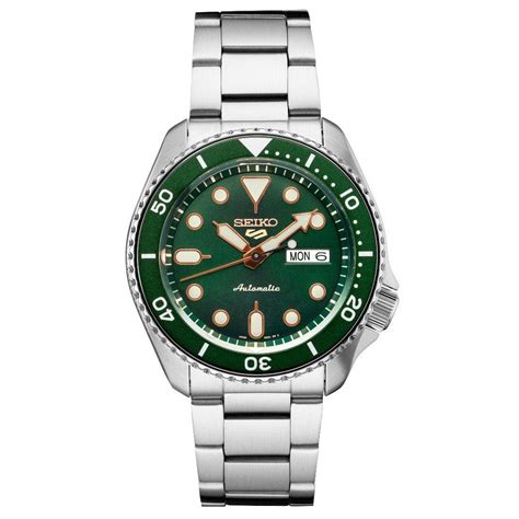 Seiko Automatic Green Face Men's Watch SRPD63 – Bevilles Jewellers