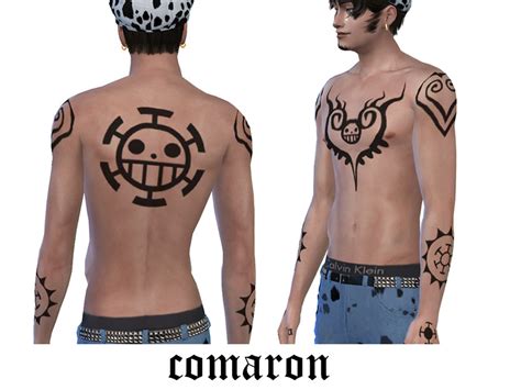 The Sims Resource - Trafalgar D Water Law one piece tattoos