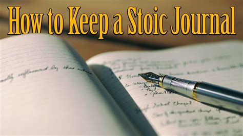 How to Keep a Stoic Journal for Self-Improvement | The Stoic Sage