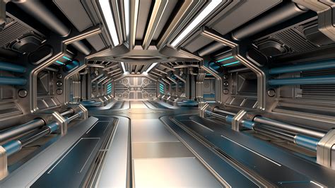 3D model sci-fi modular corridor basic - TurboSquid 1374988